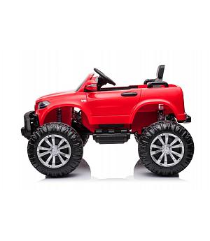 Coche a batería Mercedes MONSTER DK-MT950 12V, 4x4 Rojo, MP4 - LE9773